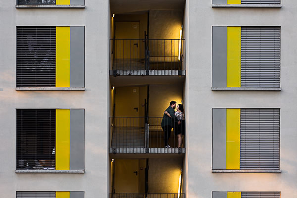 Photo de couple urbaine à Lyon