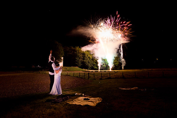 Feu d'artifice après l'ouverture de bal