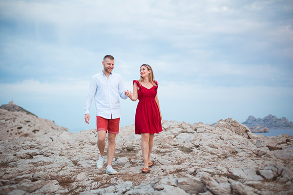 Marseille, shooting couple