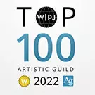 Logo Top 100 mondial wpja, photographe mariage à Bourgoin