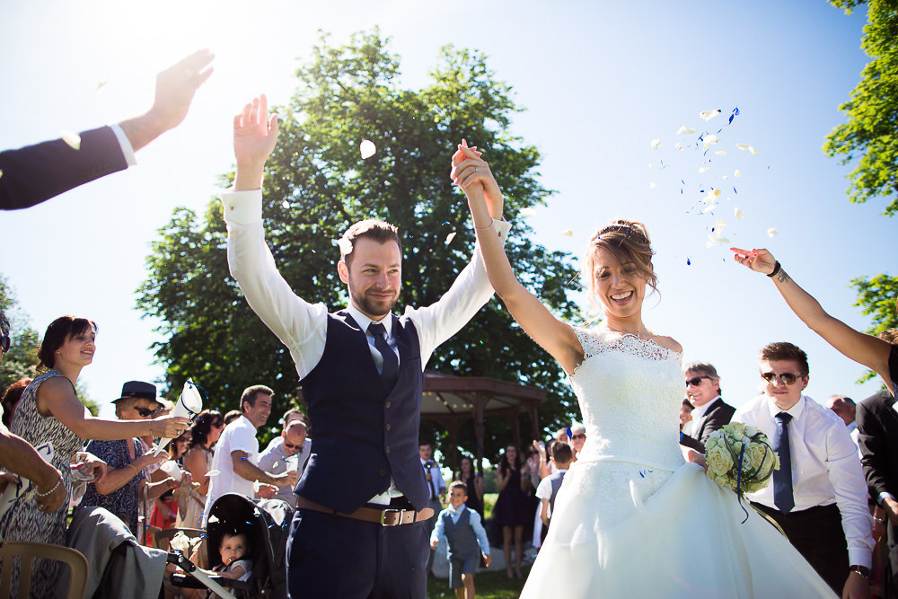 Sortie de cérémonie laïque au domaine de Grand-Maison