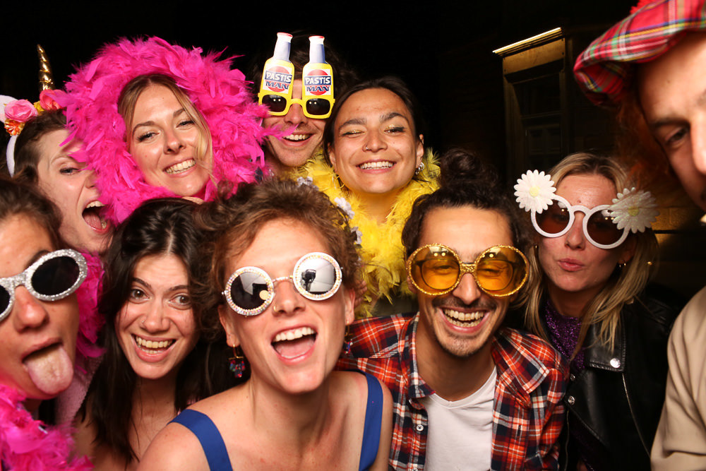 Photobooth sur un mariage au château de Valinches