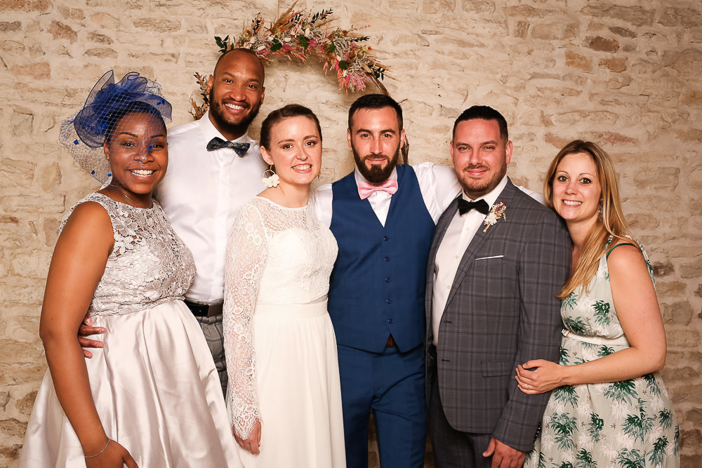 Photobooth sur un mariage au château de Melin