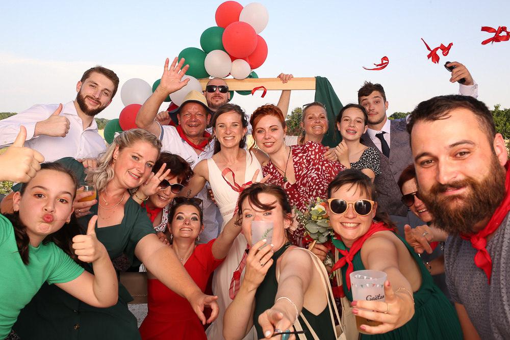 Photobooth sur un mariage au domaine de cuiset