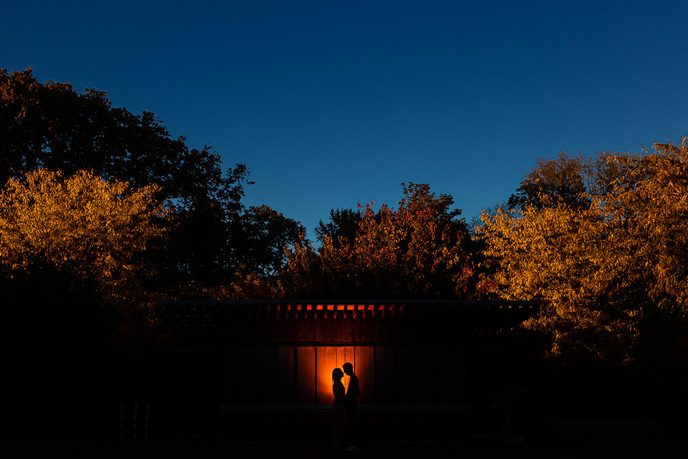 Photo de couple au parc de la tête d'or à Lyon