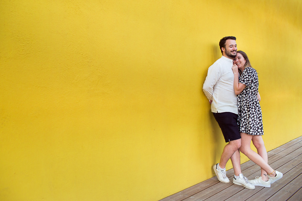 Séance engagement de couple avant le mariage à Lyon