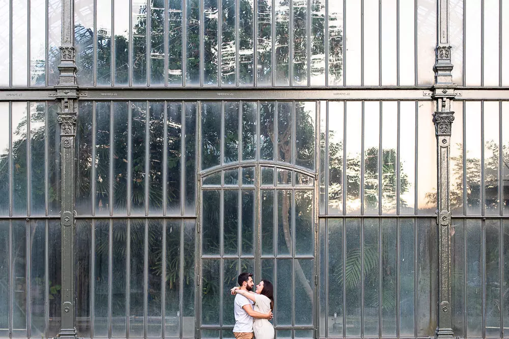 Séance photo en couple au parc de la tête d'or à Lyon