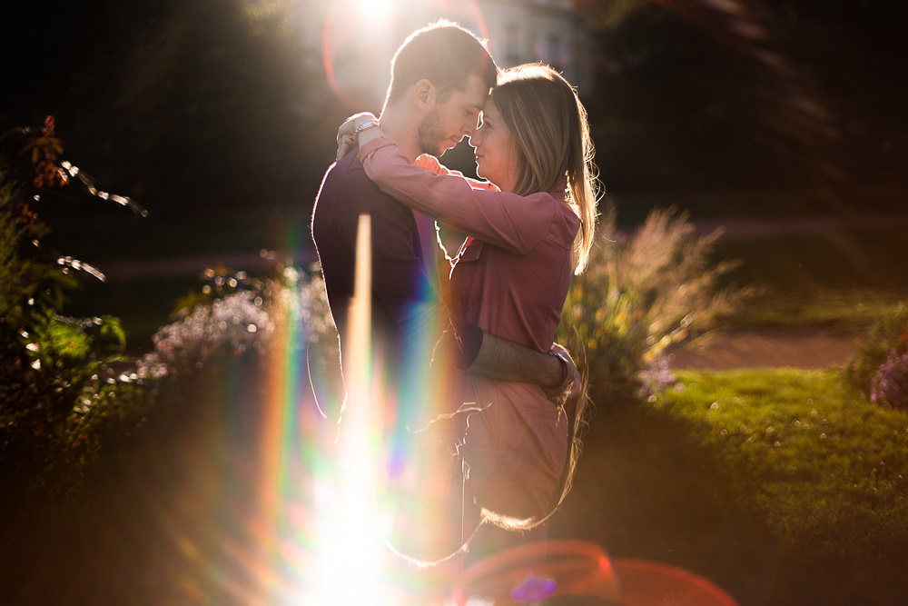 Shooting couple au parc de la tête d'or à Lyon